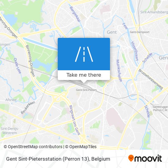 Gent Sint-Pietersstation (Perron 13) map