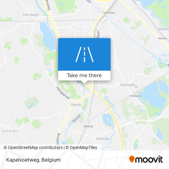 Kapelvoetweg map