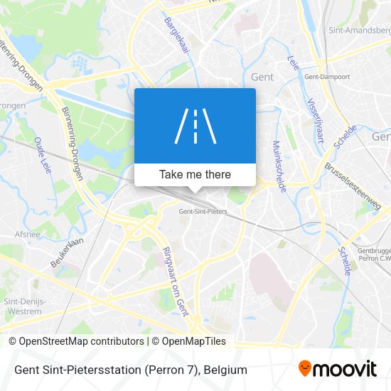 Gent Sint-Pietersstation (Perron 7) plan