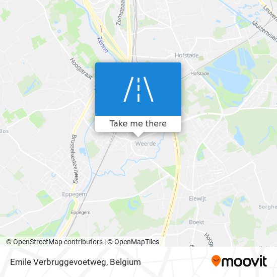 Emile Verbruggevoetweg map