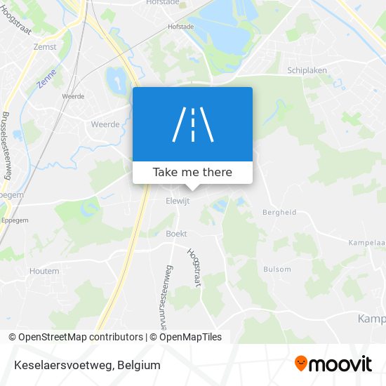 Keselaersvoetweg map