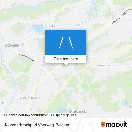 Kloosterbroekpad Voetweg map