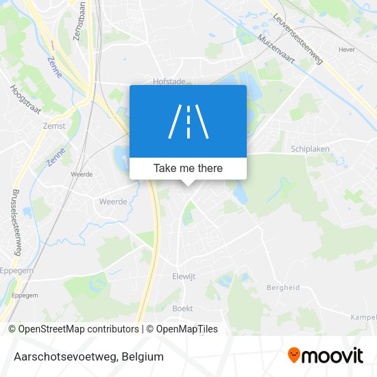 Aarschotsevoetweg map