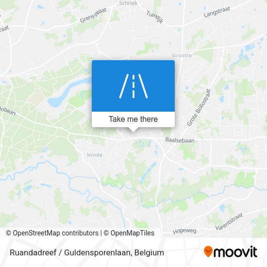 Ruandadreef / Guldensporenlaan map