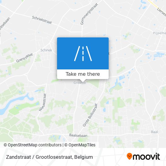 Zandstraat / Grootlosestraat plan