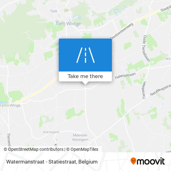 Watermanstraat - Statiestraat map