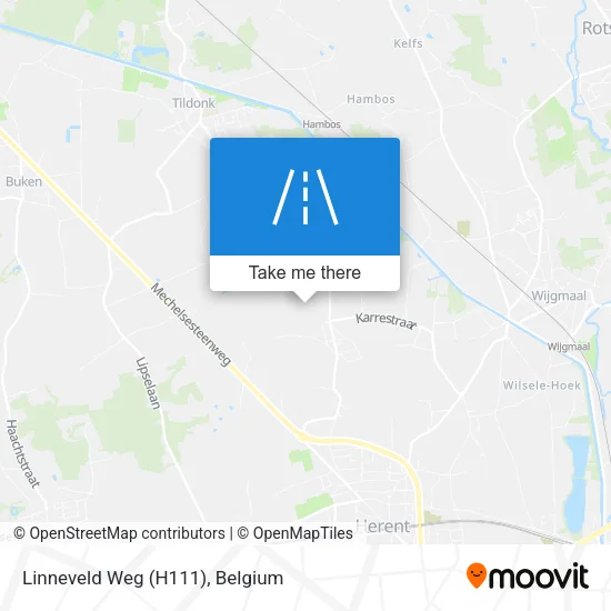 Linneveld Weg (H111) map