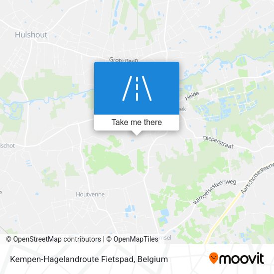 Kempen-Hagelandroute Fietspad plan