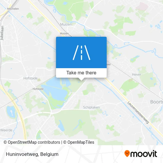 Huninvoetweg map