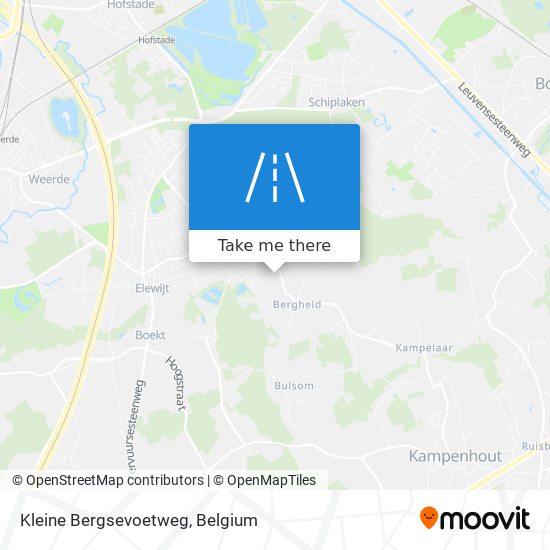 Kleine Bergsevoetweg plan