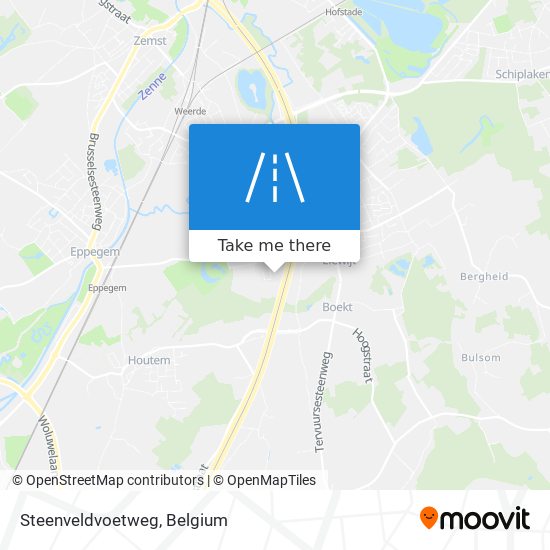 Steenveldvoetweg map