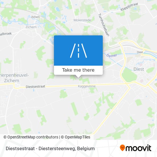 Diestsestraat - Diestersteenweg map