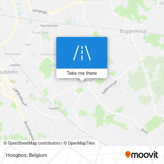Hoogbos map