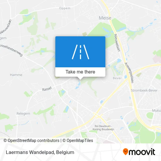 Laermans Wandelpad map