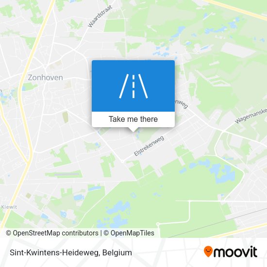Sint-Kwintens-Heideweg map