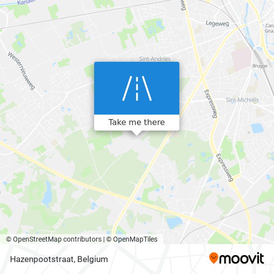 Hazenpootstraat map