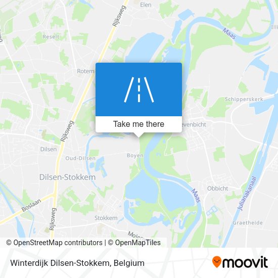 Winterdijk Dilsen-Stokkem map