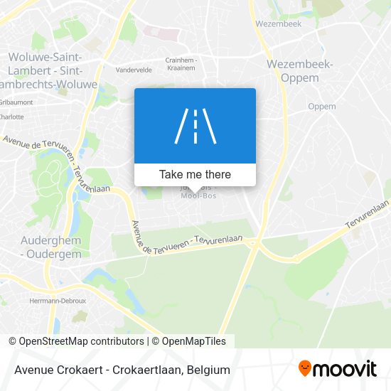 Avenue Crokaert - Crokaertlaan map