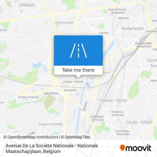 Avenue De La Société Nationale - Nationale Maatschapijlaan plan