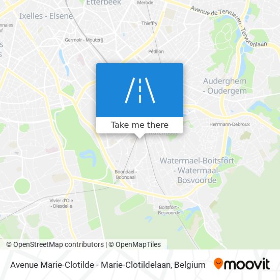 Avenue Marie-Clotilde - Marie-Clotildelaan map