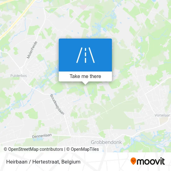 Heirbaan / Hertestraat map