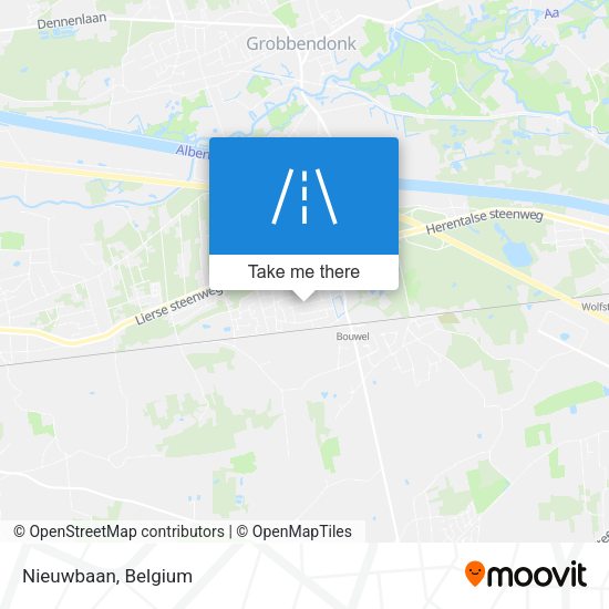 Nieuwbaan map