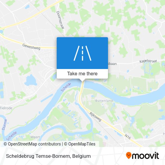 Scheldebrug Temse-Bornem map
