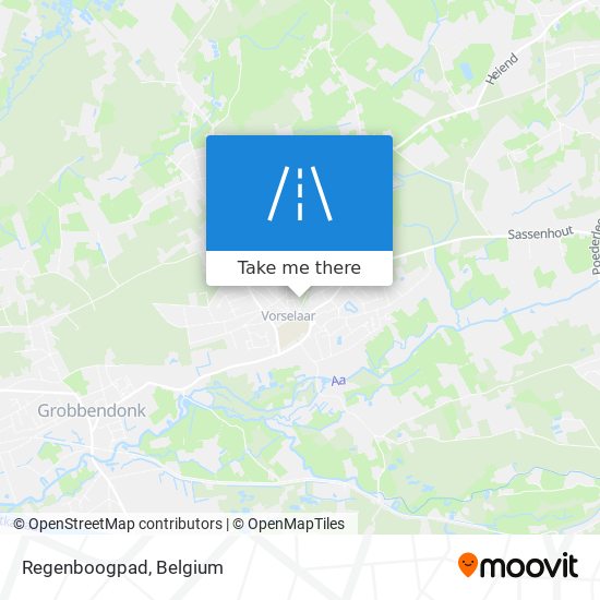 Regenboogpad map