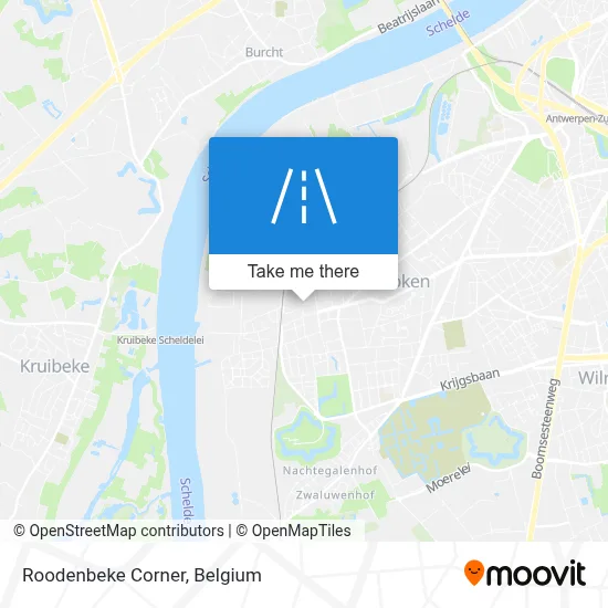 Roodenbeke Corner map