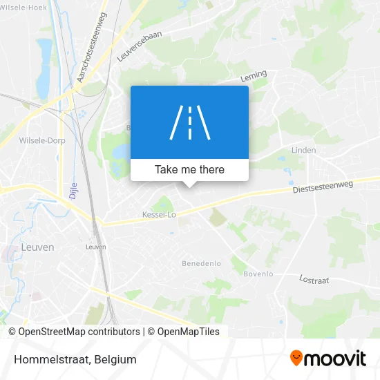 Hommelstraat map