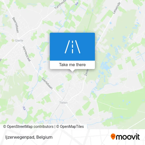 Ijzerwegenpad map