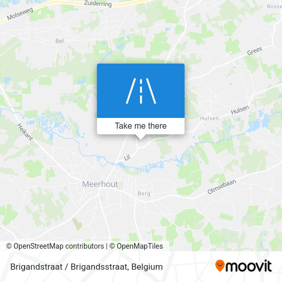 Brigandstraat / Brigandsstraat map