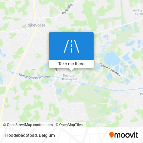 Hoddebedotpad map