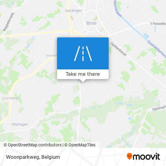 Woonparkweg map