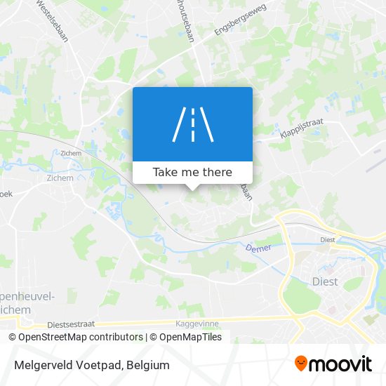 Melgerveld Voetpad map