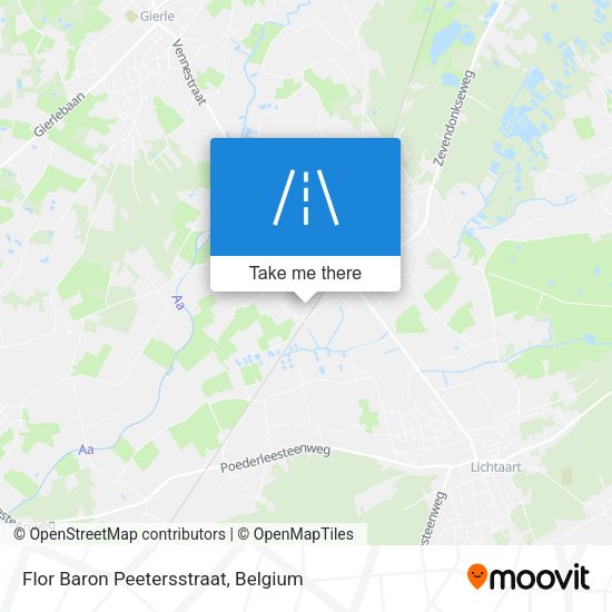 Flor Baron Peetersstraat map