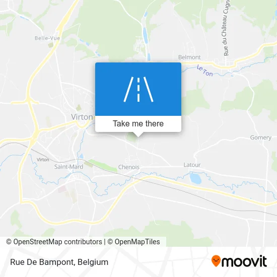 Street of Bampont map