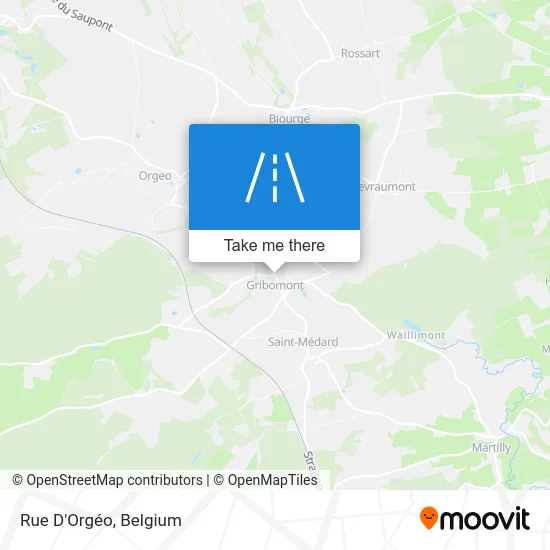 Orgéo Street map