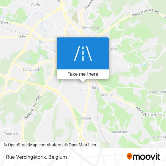 Rue Vercingétorix map