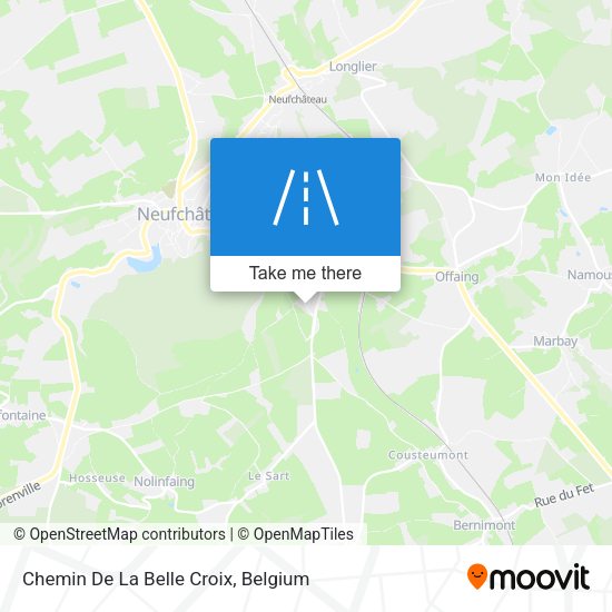 Chemin De La Belle Croix map