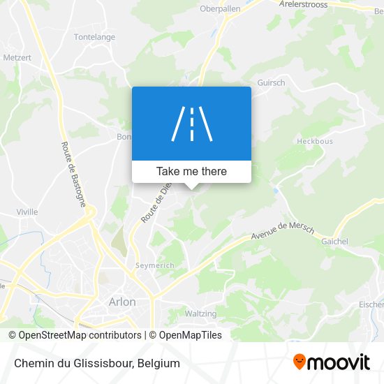 Chemin du Glissisbour plan