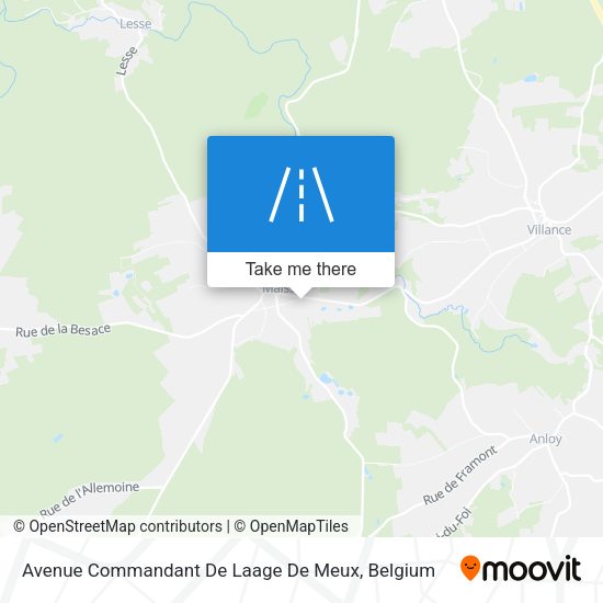 Avenue Commandant De Laage De Meux plan