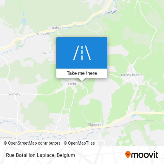 Rue Bataillon Laplace plan