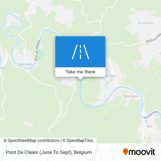 Pont De Claies (June To Sept) map