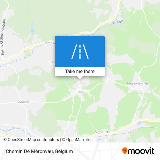 Chemin De Mèronvau plan