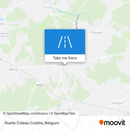 Coleau-Colette Alley map