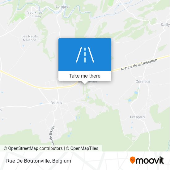 Rue De Boutonville plan