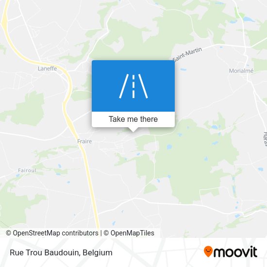Rue Trou Baudouin plan