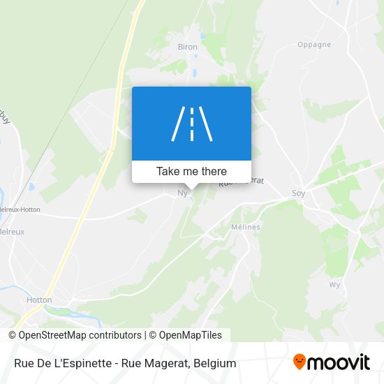 Rue De L'Espinette - Rue Magerat plan
