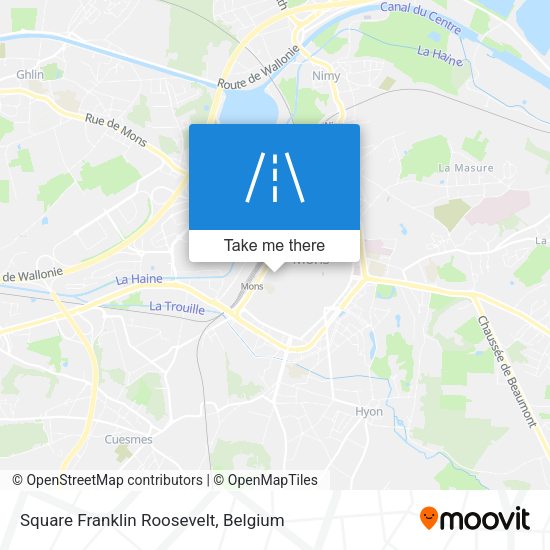 Square Franklin Roosevelt map